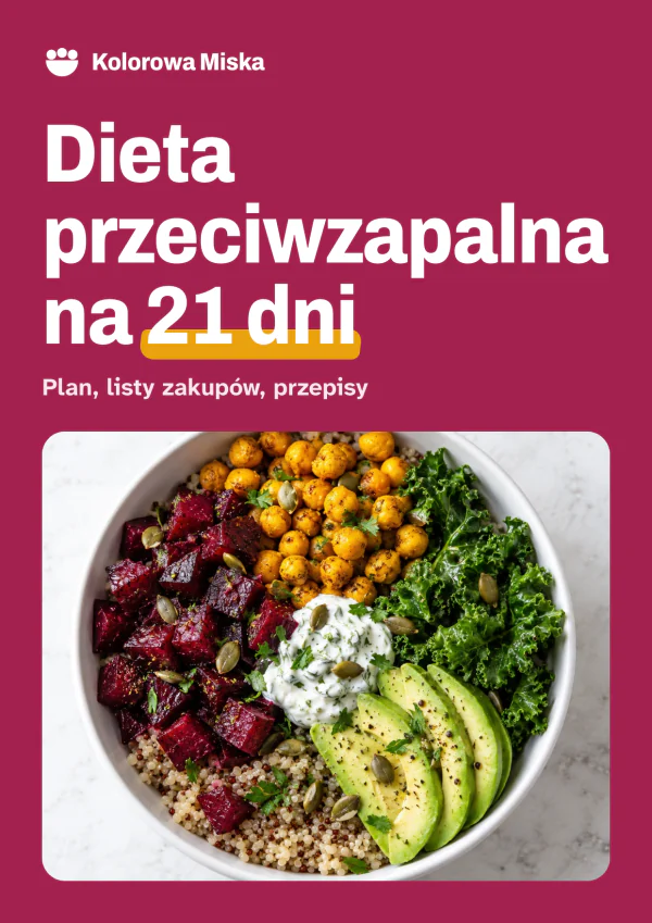 Okładka e-booka „Dieta przeciwzapalna na 21 dni”